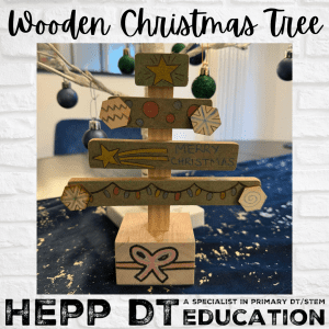 wooden Christmas tree